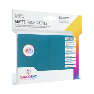 Gamegenic, Matte Prime Sleeves Blue, Sleeve Color Code, Gray