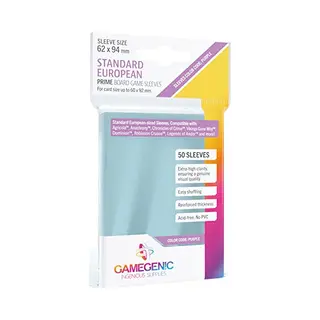 Gamegenic, Prime Standard European-Sized Sleeves, Sleeve Color Code, Purple