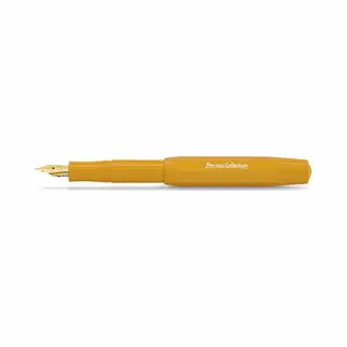 Kaweco Collection Fountain Pen Honey I Premium Fountain Pen With Steel Nib For Ink Cartridges In Yellow I Exclusive Pen 13 Cm I Nib, B (Broad)