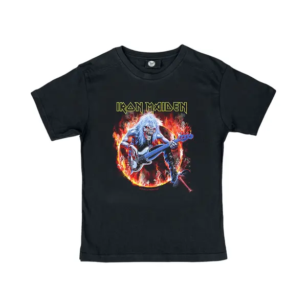 Iron Maiden Metal-Kids - Fear Live Flame T-Shirt Black thumbnail