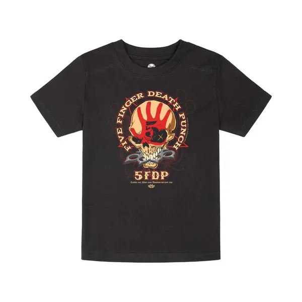 Five Finger Death Punch T-shirt Voor Kinderen - Metal-Kids - Knucklehead Kids - Voor Kinderen - Zwart thumbnail