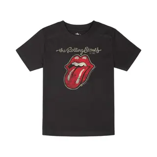 The Rolling Stones Metal-Kids - Classic Tongue T-Shirt Black