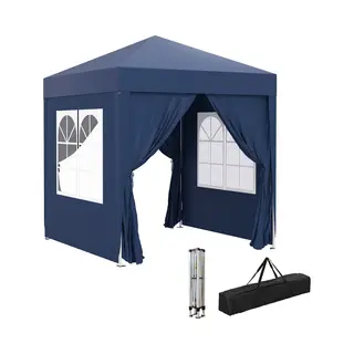 Outsunny Vouwpaviljoen - 4 Afneembare Zijpanelen - Met Draagtas