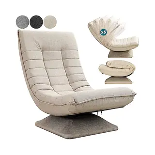 Casaria® Relaxsessel Aberdeen Creme Stoff