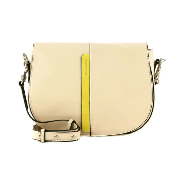 FREDsBRUDER Leren Schoudertas Shea Saddle Bag Beige thumbnail