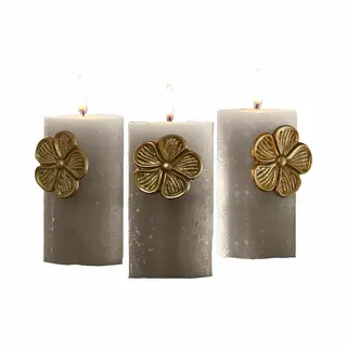 Loberon Decoratiepin Set Van 3 Olevir Antiekgoudkleurig