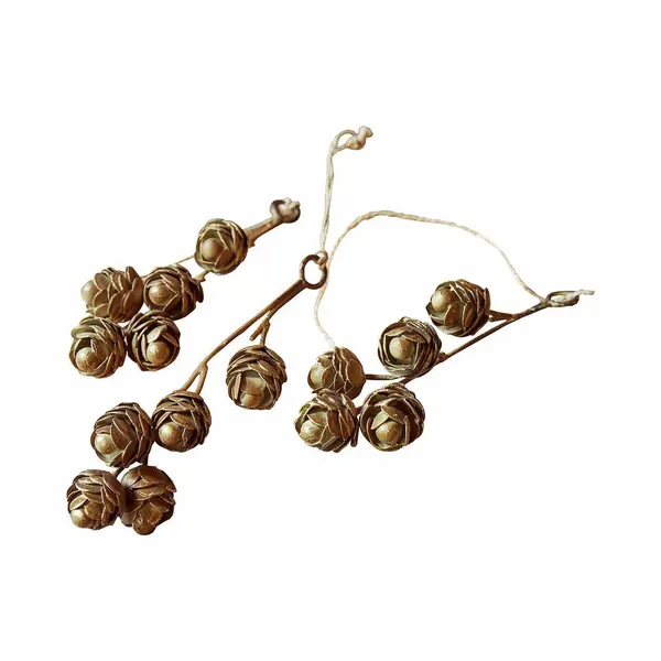 Loberon Hanger Set Van 3 Lazimra Antiek Goud/groen thumbnail