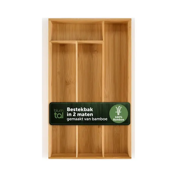 Blumtal Besteckkasten Für Schubladen - Bambus Schubladen Organizer Küche Passend Für Ikea Maximera, 5 Fächer Als Schubladen Ordnungssystem Für thumbnail