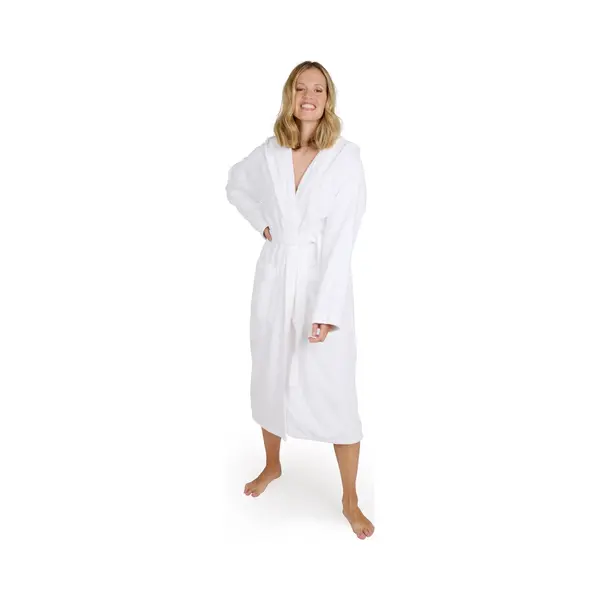 Blumtal Bademantel Damen, Kuschelig Weicher Bademantel Damen Baumwolle Mit Gefütterter Kapuze Und Samtigen Frottee-Velours, Oeko-Tex® Zertifiziert, thumbnail