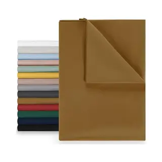 Blumtal Basic Bettlaken 280 X 275cm - Pflegeleichtes Betttuch Aus Weichem, Gebürstetem Mikrofaser-Gewebe, Ohne Gummizug, Pumpkin Spice - Braun