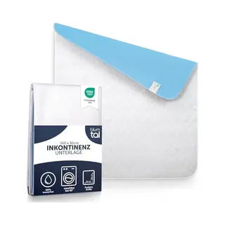 Blumtal® Inkontinenzunterlage Waschbar 160x90 Cm - Betteinlage Für Babys - Oeko-Tex Zertifizierte Inkontinenz Bettunterlage Weiss - Bettunterlage