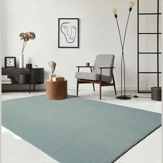 Mias Teppiche Mia´s Teppiche Taos – Kuscheliger Kurzflor Teppich In Felloptik, Super Soft & Waschbar Bis 30°C, Mit Anti-Rutsch-Unterseite, Wohnzimmer &