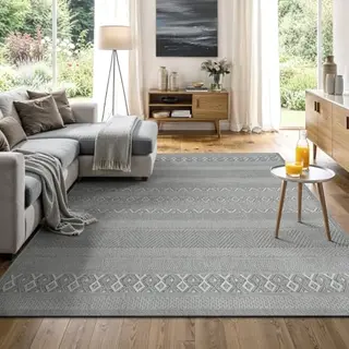 The Carpet Calgary - Robust, Weatherproof & Uv Resistant Outdoor Carpet For Balcony, Terrace, Conservatory, Kitchen Or Dining Room - Plain Grey - 67 X