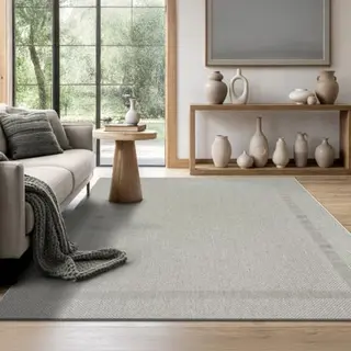 The Carpet Mistra Heavy Duty Flat Weave Rugs Modern Design Ideal For Kitchen And Dining Room Trendy Colours Extra Flat Outdoor Area Rugs With Border,