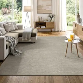 The Carpet Calgary Heavy Duty Flat Weave Modern Design Kitchen Dining Room Rugs Vintage Bohemian Style Extra Flat Outdoor Rug Beige Grey 140 X 200 Cm