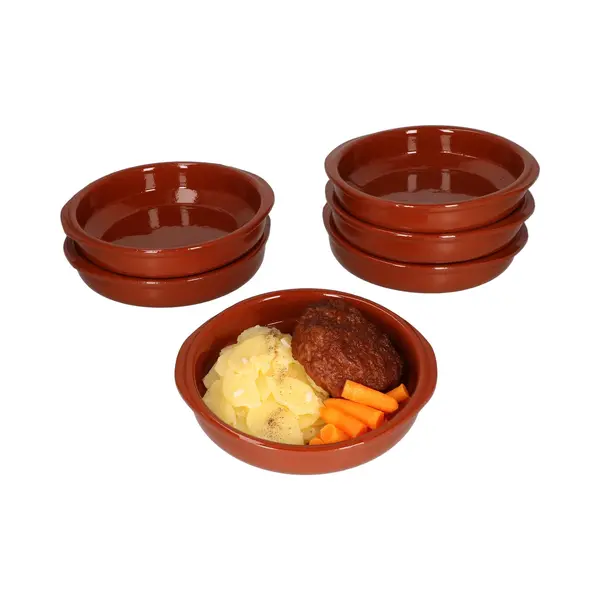 MamboCat Tapas-Schale 6er Set Cazuela Bernd M Ø 16cm Tonschalen Mit Griffen, Ton thumbnail