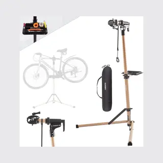 Arebos Fiets Montagestandaard, Met Draagtas, 360° Draaibaar, Draagvermogen 30 Kg