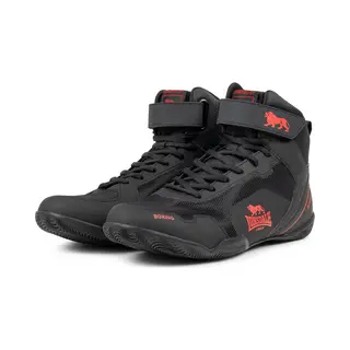 Lonsdale Unisex Rufford Boxschuhe, Schwarz Rot, 41 Eu