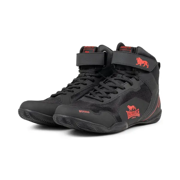 Lonsdale Unisex Rufford Boxschuhe, Schwarz Rot, 41 Eu thumbnail
