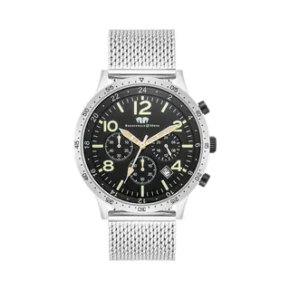 Rhodenwald & Söhne Chronograph Flight Captain Silber Flight Captain, Mit Edelstahl-Armband