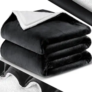 Kesser® Knuffelige Sherpa-deken, Extra Zacht En Warm, Flanellen Fleecedeken, Kreukbestendig/vervaagt Niet, Als Bankdeken