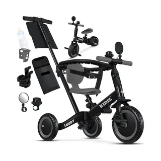 Kidiz Laufrad, 6in1 Dreirad Loopy Laufräder Lauffahrrad Kinderdreirad