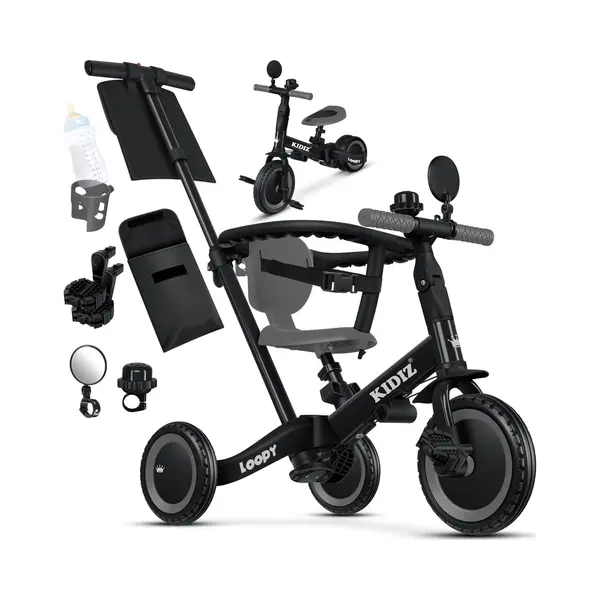 Kidiz Laufrad, 6in1 Dreirad Loopy Laufräder Lauffahrrad Kinderdreirad thumbnail