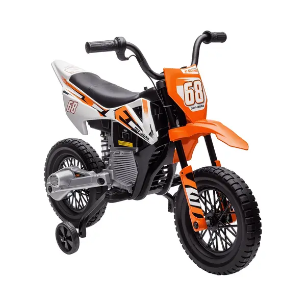 Aiyaplay Elektrische Kindermotorfiets Kunststof, Metaal 107L X 56B X 70H Cm Oranje thumbnail