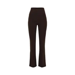 Les Lunes Lange Bootcut-Hose Belle Warm Flared Leggings Thermo