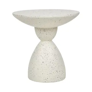 Beliani Caffi - Bijzettafel - Gebroken Wit - Lichtbeton