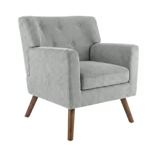Clp Loungesessel Kioni (1er), Cordbezug, Kautschukholz, Bis 150 Kg Belastbar