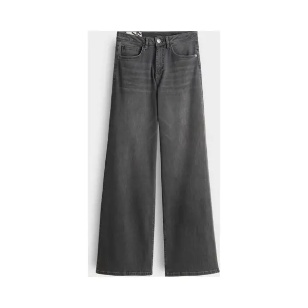 Opus Damen Palazzo | Minah Palazzo Jeans Aus Nachhaltigem Bci Cotton Mix Mid Steel Grey, 42 L32 thumbnail