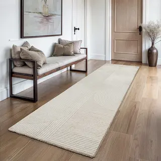 The Carpet Everest - Modern Kortpolig Vloerkleed Met Panglao-design, Hoog-laag 3D-effect, Hoge Pooldichtheid, Zacht En Comfortabel – Voor Woonkamer