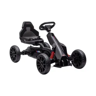 Homcom Trapauto Go-Kart Kunststof, Metaal 100L X 58B X 58, 5H Cm Zwart