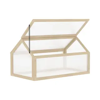 Outsunny Kweekkas - Van Dennenhout En Kunststof - 90x52x49, 5 Cm