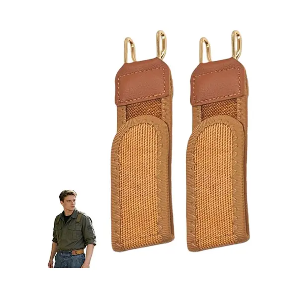 Oimg Gesploze Riem - 2 Stuks - Broekriem Zonder Gesp - Elastische Riem Zonder Gesp - Verstelbaar - Gespvrije Riem - Rekbare Broekriem - 1, 5 Inch thumbnail