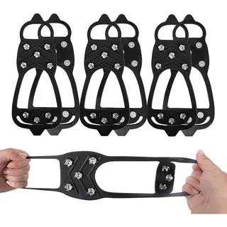 Cyslmuk 3 Paar Universele Ijsstijgijzers | Schoenovertrekken | Antislip | Antislip Spikes Voor Ijs En Sneeuw | Antislip Schoenen Voor Schoenen En Laarzen Om