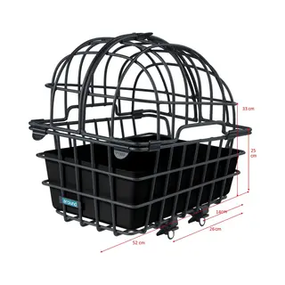 Around - Hondenfietsmand Luna Xl - Achterop - Zwart