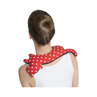 Leschi Warmtekussen Minina Cat L - Rood/Zwart