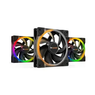 be quiet! Light Wings | 120mm Pwm Triple Pack Computergehäuse Ventilator 12 cm Schwarz 3 Stück(e)
