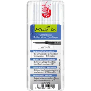Pica - Dry Spezialminen-set Weiß 10 Minen - 4043