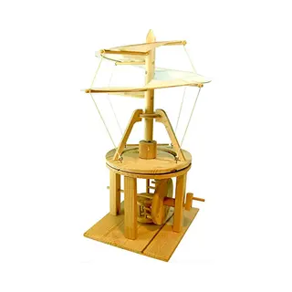 Fun Trading 4118 Wooden Construction Kit Leonardo Da Vinci Helicopter