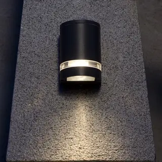 Lutec Focus - Außenwandleuchte - 11 X 11 X 15 Cm - IP44 - Dunkelgrau