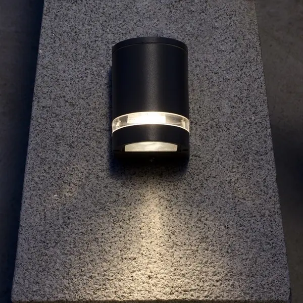 Lutec Focus - Außenwandleuchte - 11 X 11 X 15 Cm - IP44 - Dunkelgrau thumbnail