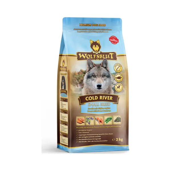 Wolfsblut Adult Small Breed Cold River 2 kg Volwassen Zalm, Forel thumbnail