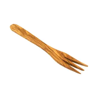 D.O.M. Houten Vork Met 3 Tanden – Handgemaakt Van Duurzaam Olijfhout (20 Cm)