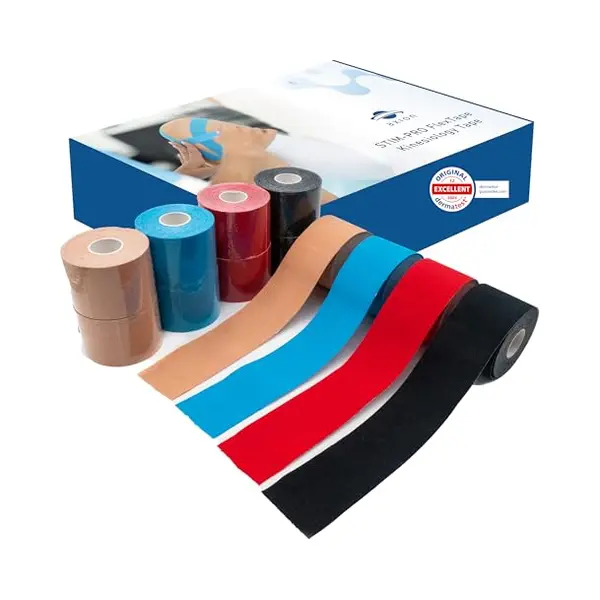 Axion® Kinesiologie Tapes Im 12er Mix Set | Wasserfeste • Hautfreundliche • Elastische • Selbstklebende Fitness Bandage | Physio-tape Optimal thumbnail