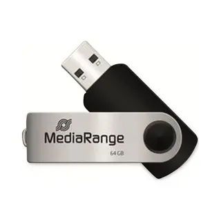 MediaRange MR911 Usb-Stick 32 Gb Usb Type-A / Micro-Usb 2.0 Schwarz, Silber