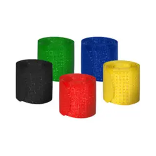 MediaRange MRCS302 kabelbinder Haak & lus kabelbinder Nylon Zwart, Blauw, Groen, Rood, Geel 5 stuk(s)