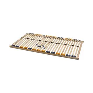 Coemo 7 Zonen Lattenrost Multira - Starr, 28 Leisten Lattenroste, Mittelgurt, 90x200 Cm, Preisgünstiger Bausatz